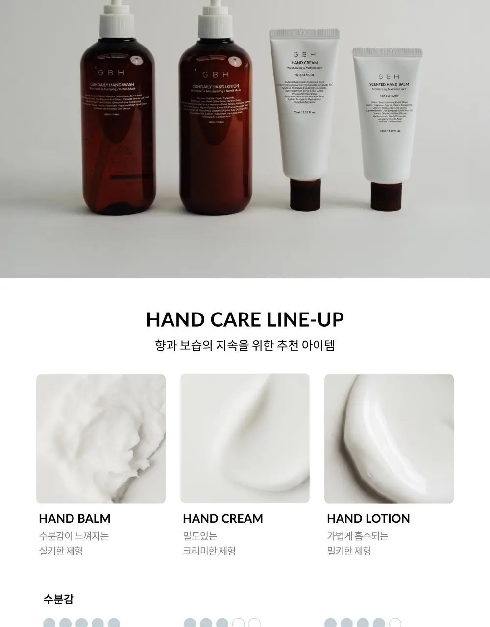 [주름개선&보습] 지비에이치 핸드크림 네롤리 머스크 70ml 상세페이지 7